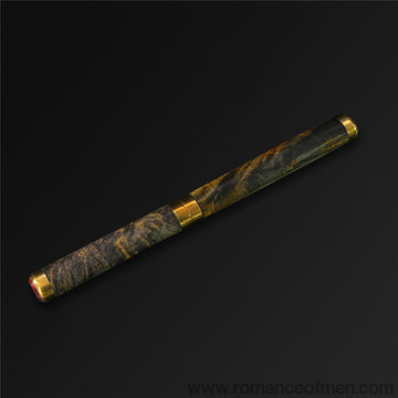 The Magic Pen Damascus Steel Fixed Blade-Romance of Men
